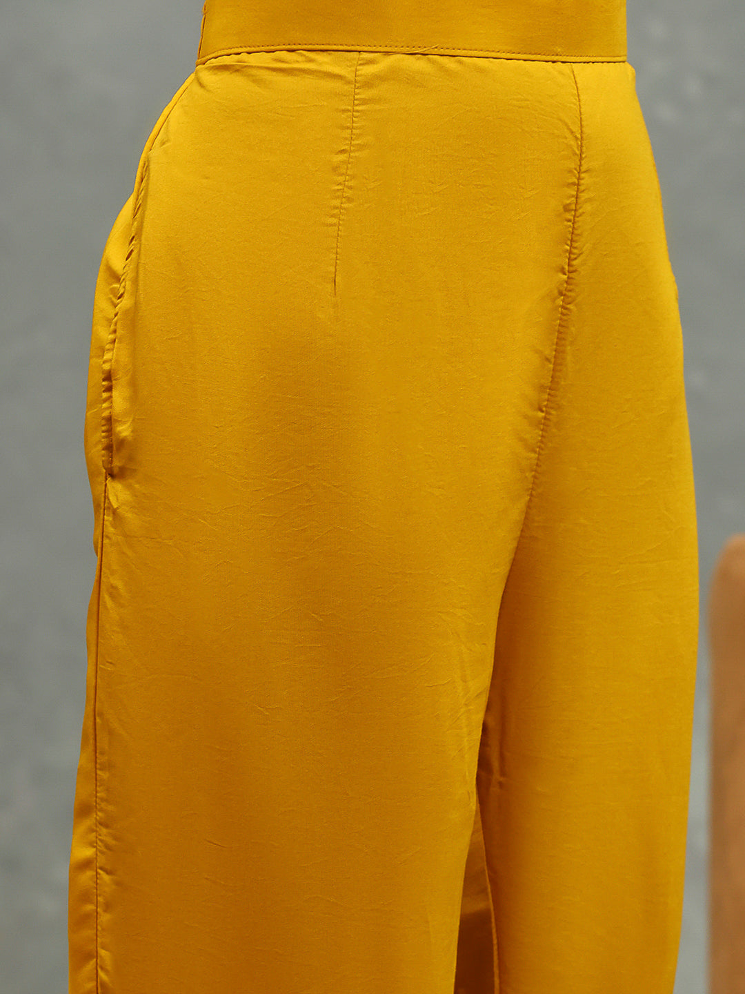Printed Embroidery Cotton Blend Kurta With Pants & Dupatta