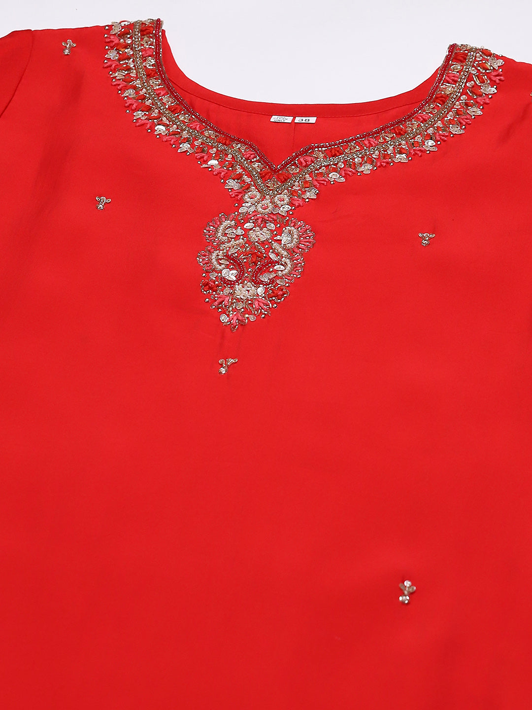 Printed Cotton Blend Kurta With Pants & Dupatta