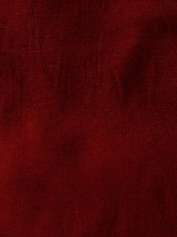 Printed Tussar Unstitched Kurta With Pant &amp; Dupatta