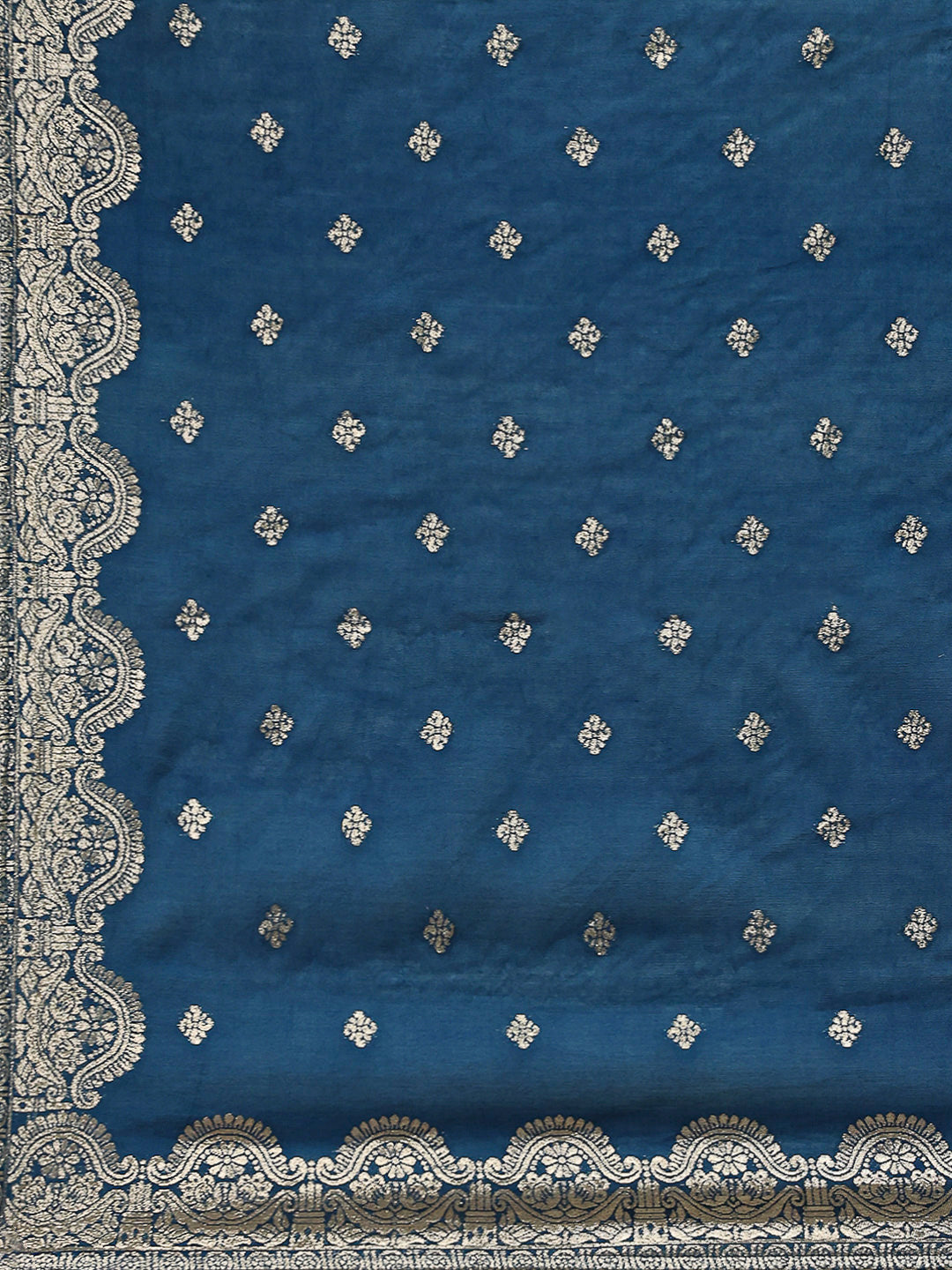 Embroidered Muslin Kurta With Pants &amp; Dupatta