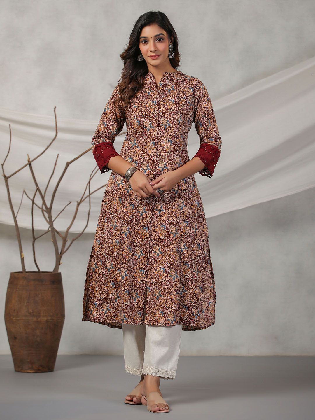 Printed Cotton Kurta Set
