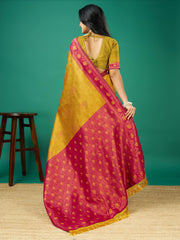 Zari Jaal Woven Handloom Saree