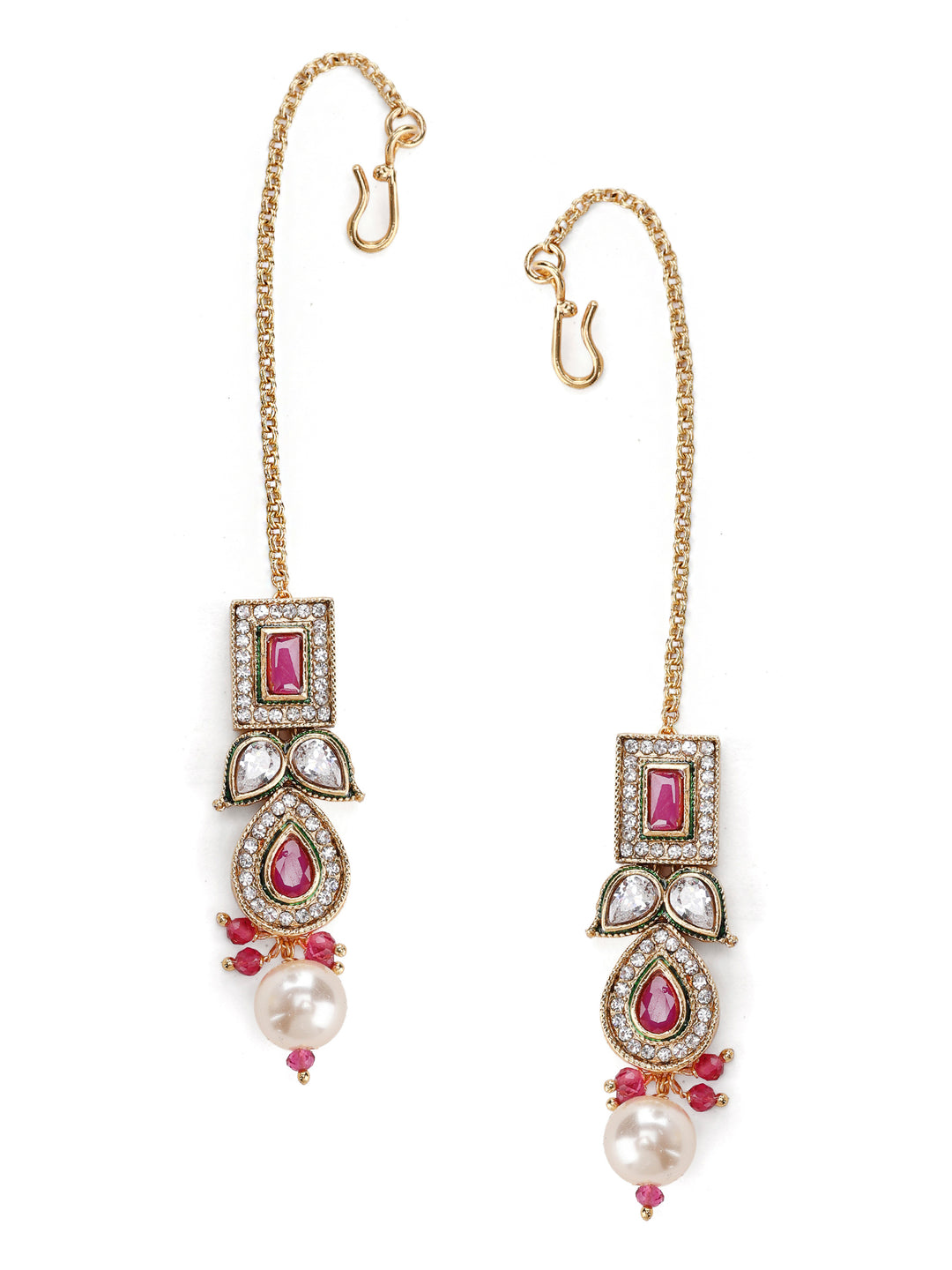 Gold-Ruby Imitation Jewelry-Set
