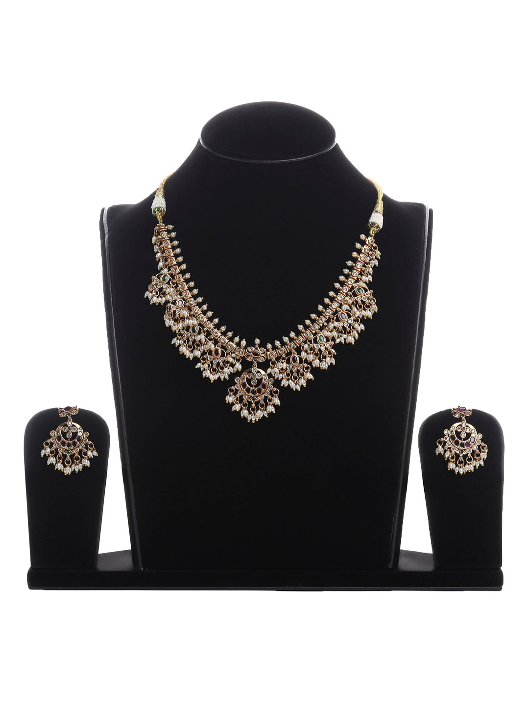 Gold-Multi Imitation Jewelry-Set