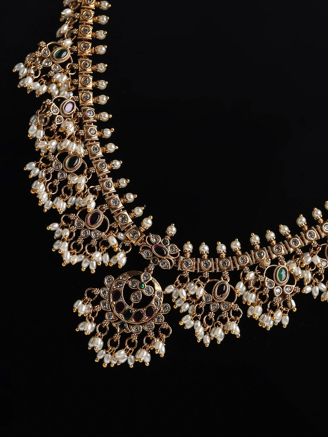 Gold-Multi Imitation Jewelry-Set