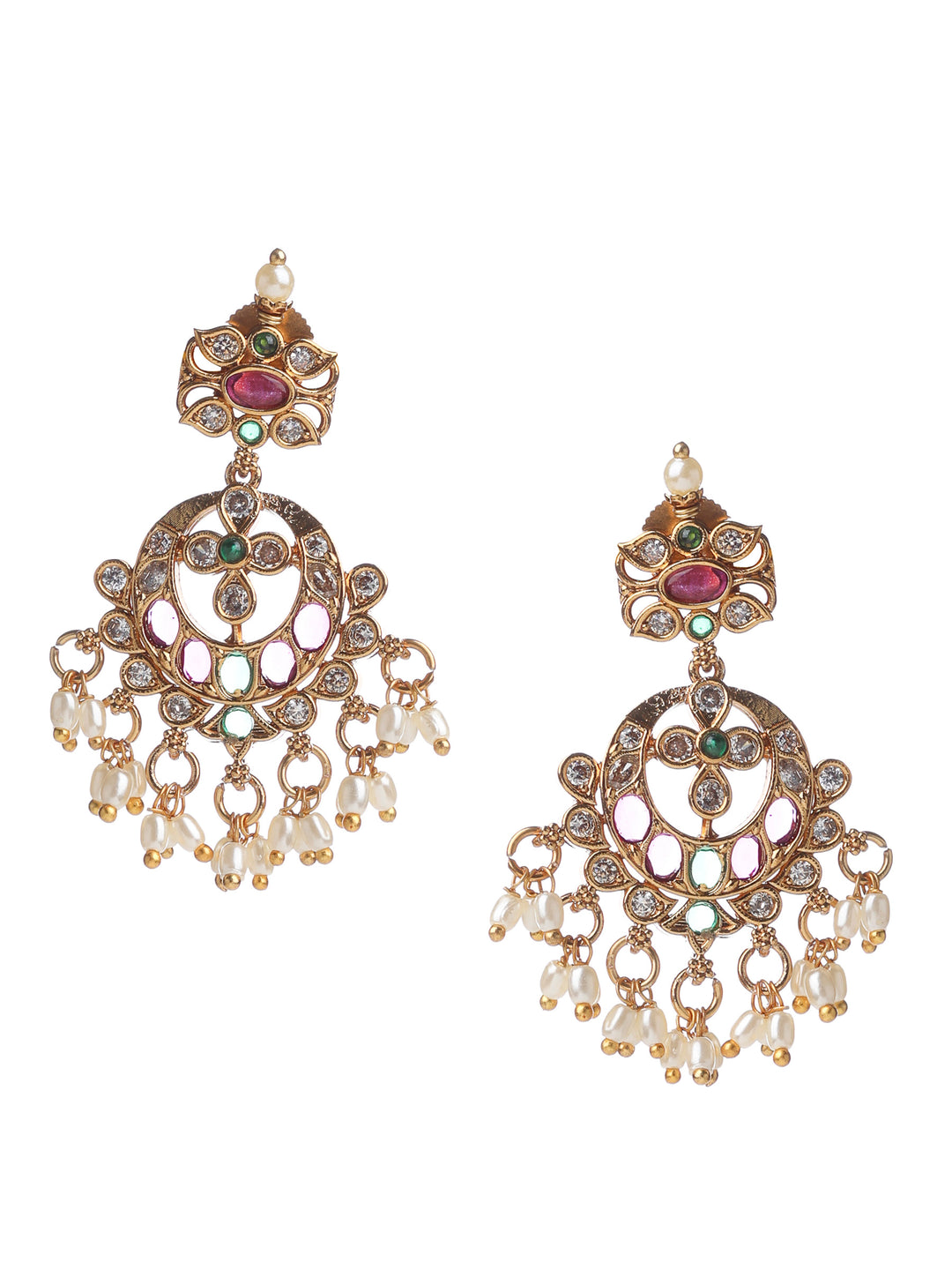 Gold-Multi Imitation Jewelry-Set