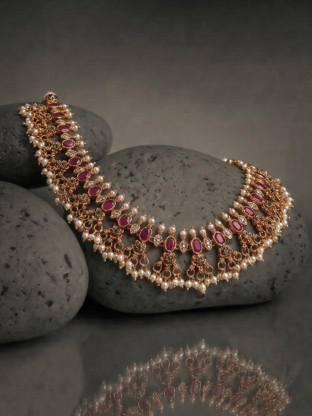 Gold-Multi Imitation Jewelry-Set