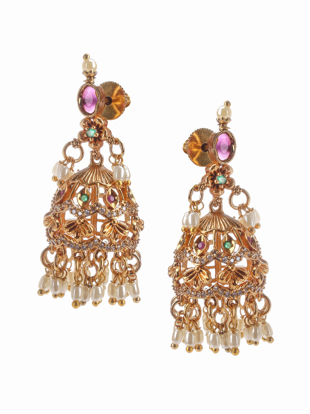Gold-Multi Imitation Jewelry-Set