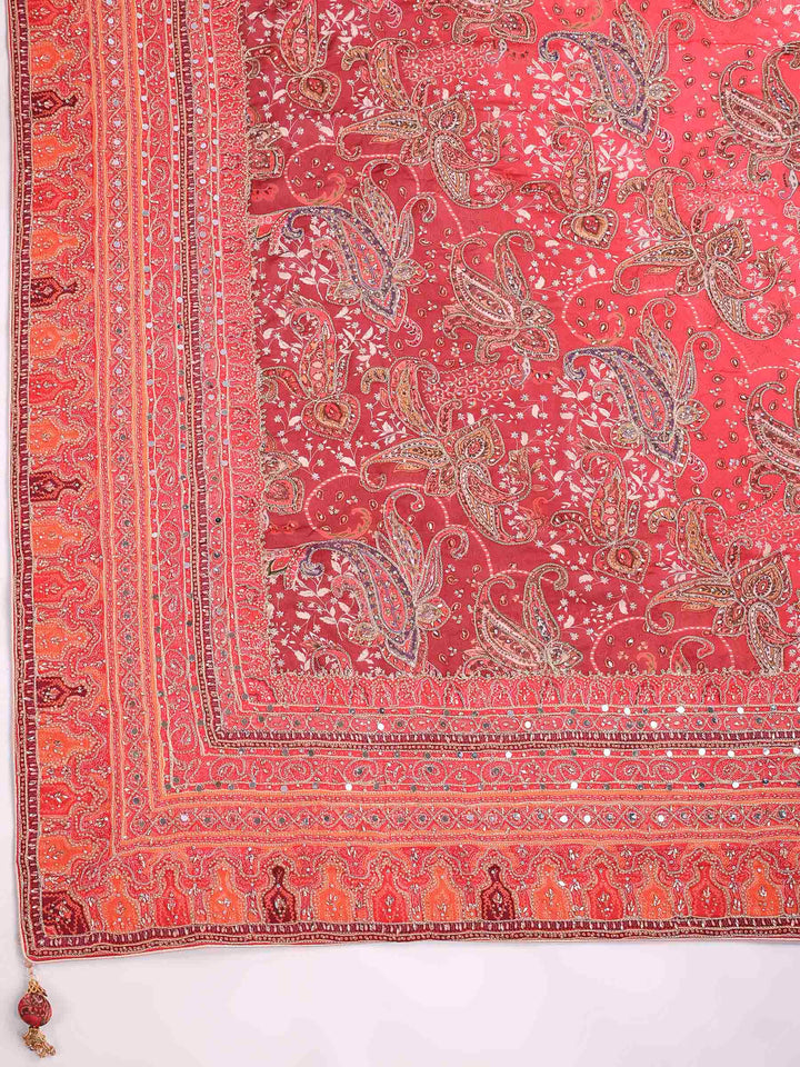 Rani Crepe Printed Saree