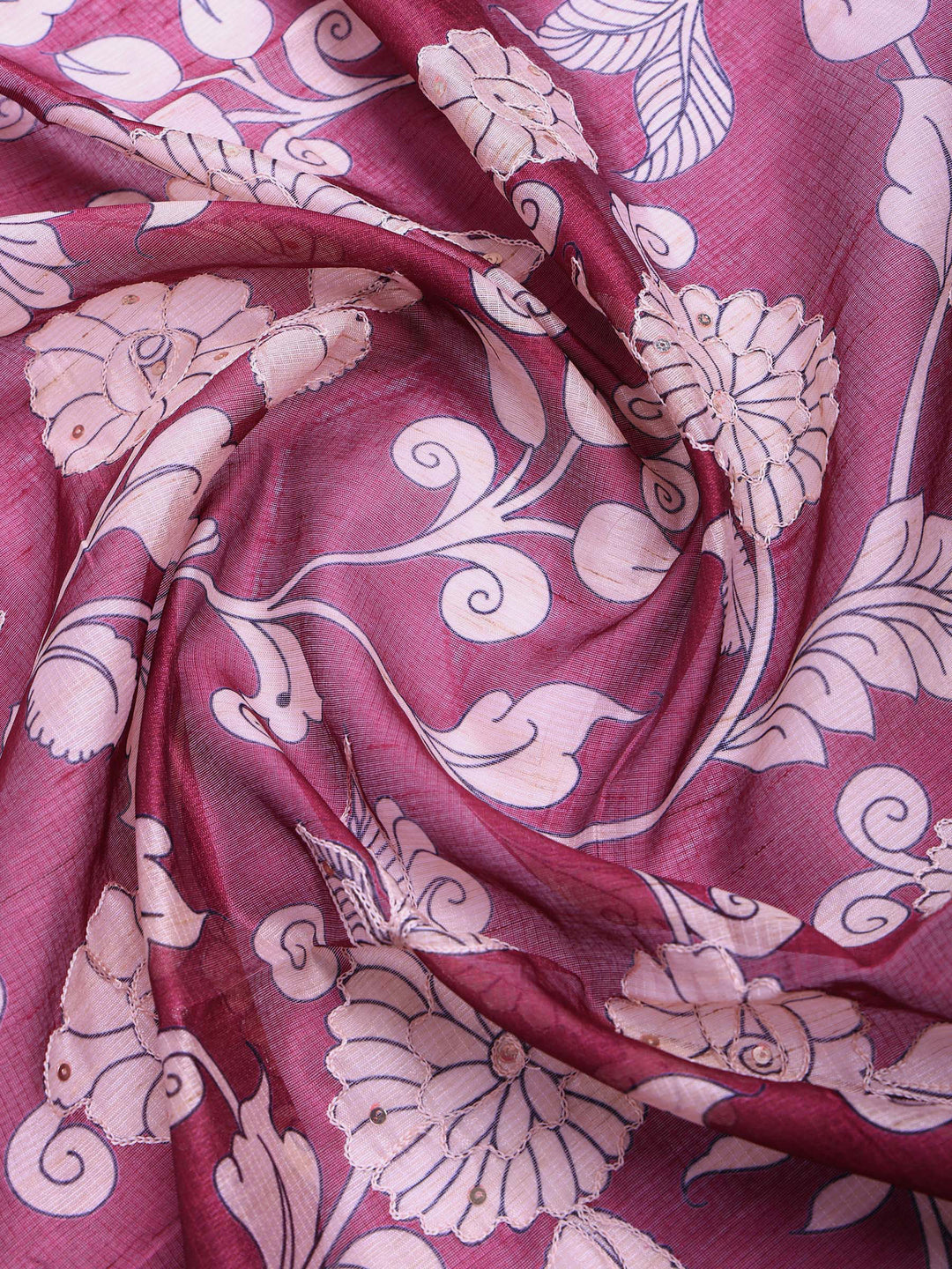 Rani Cotton Blend Printed Saree