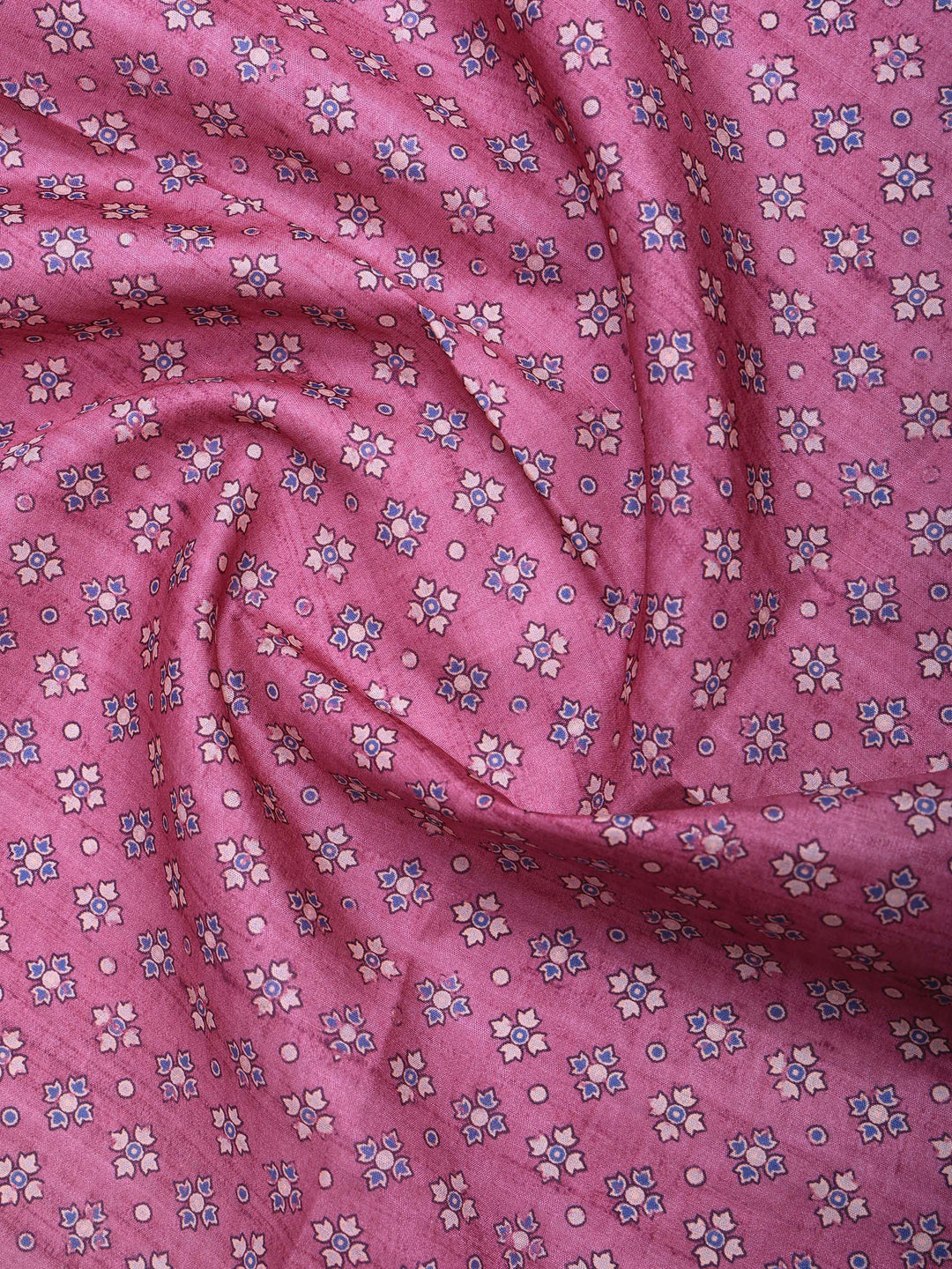 Pink Art Silk Printed Saree