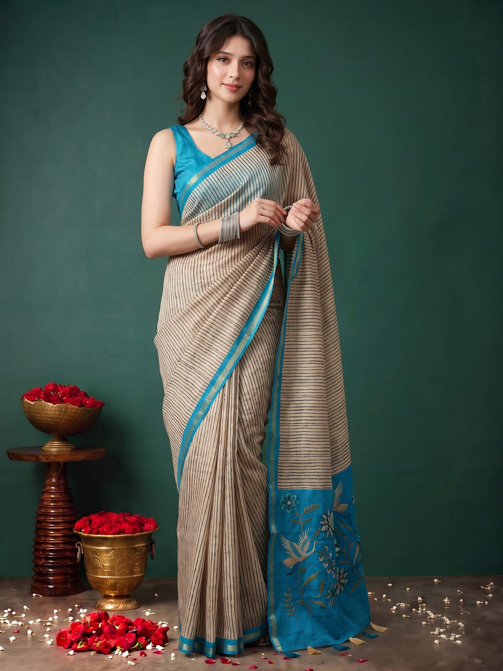 Firozee Art Silk Printed Saree