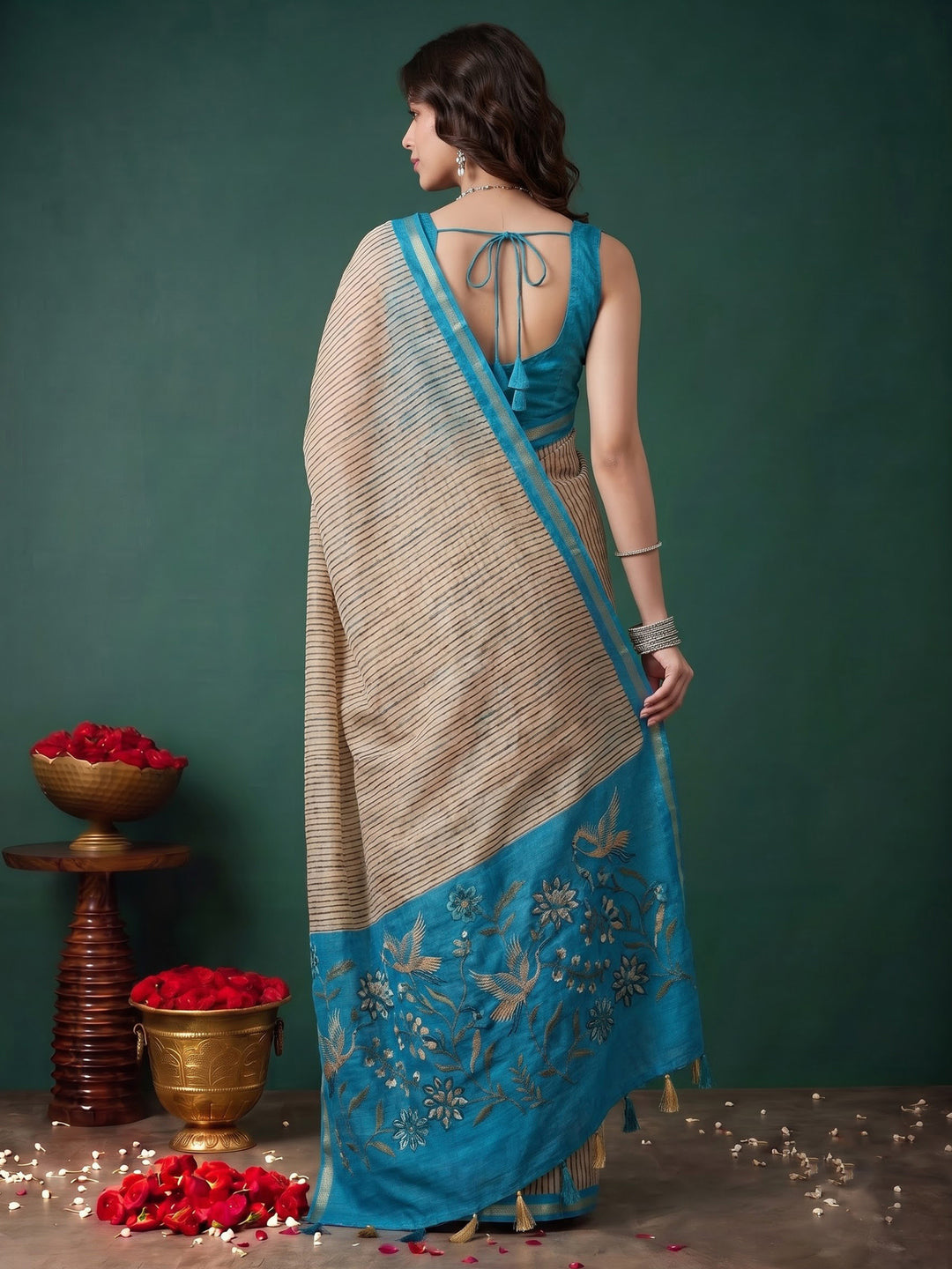 Firozee Art Silk Printed Saree