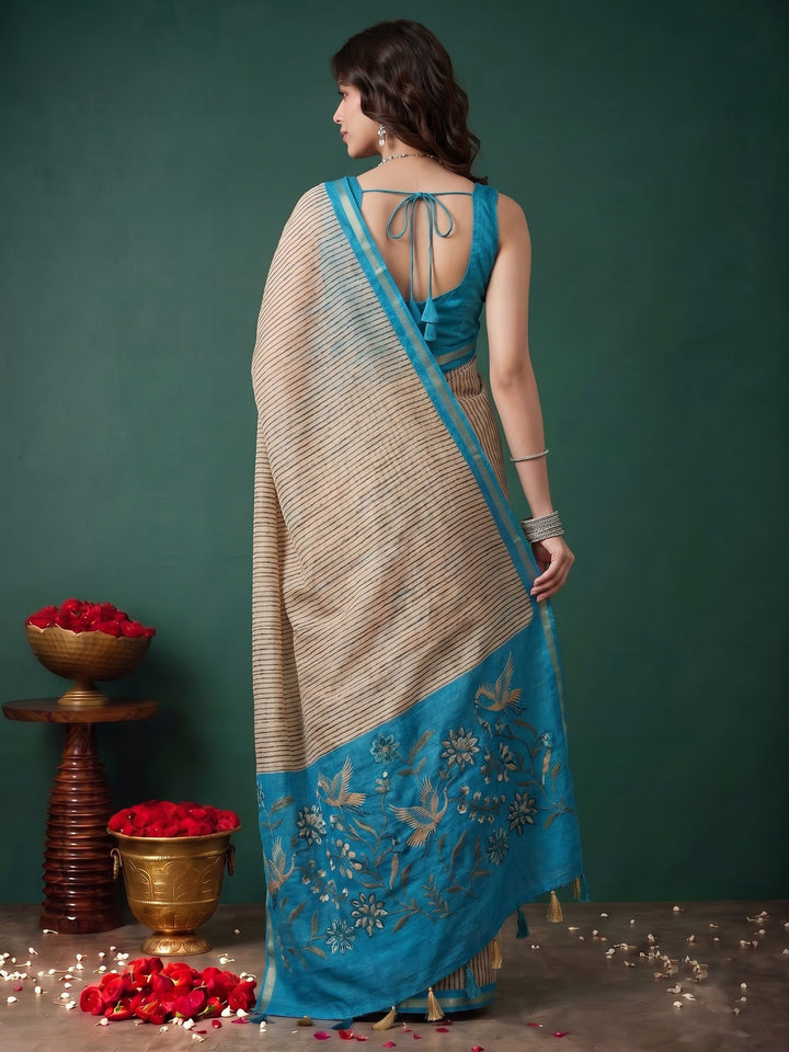 Firozee Art Silk Printed Saree