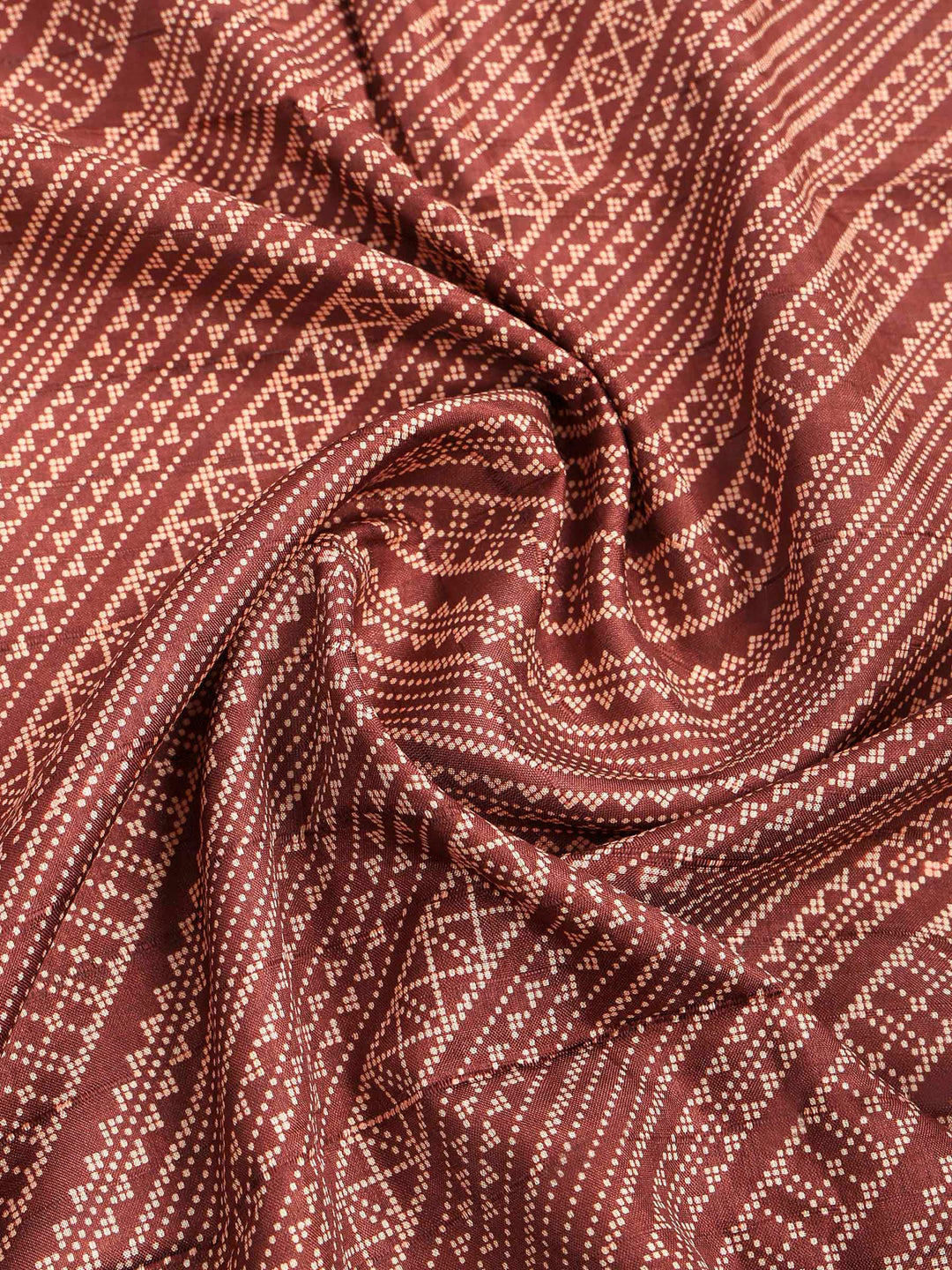 Maroon Art Silk Printed Saree