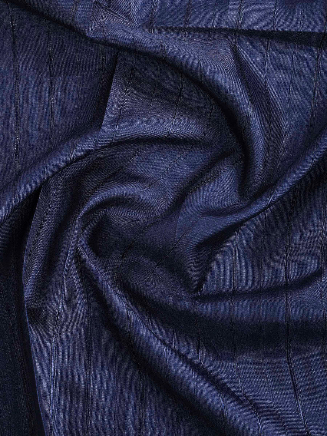 Navy Blue Art Silk Printed Saree