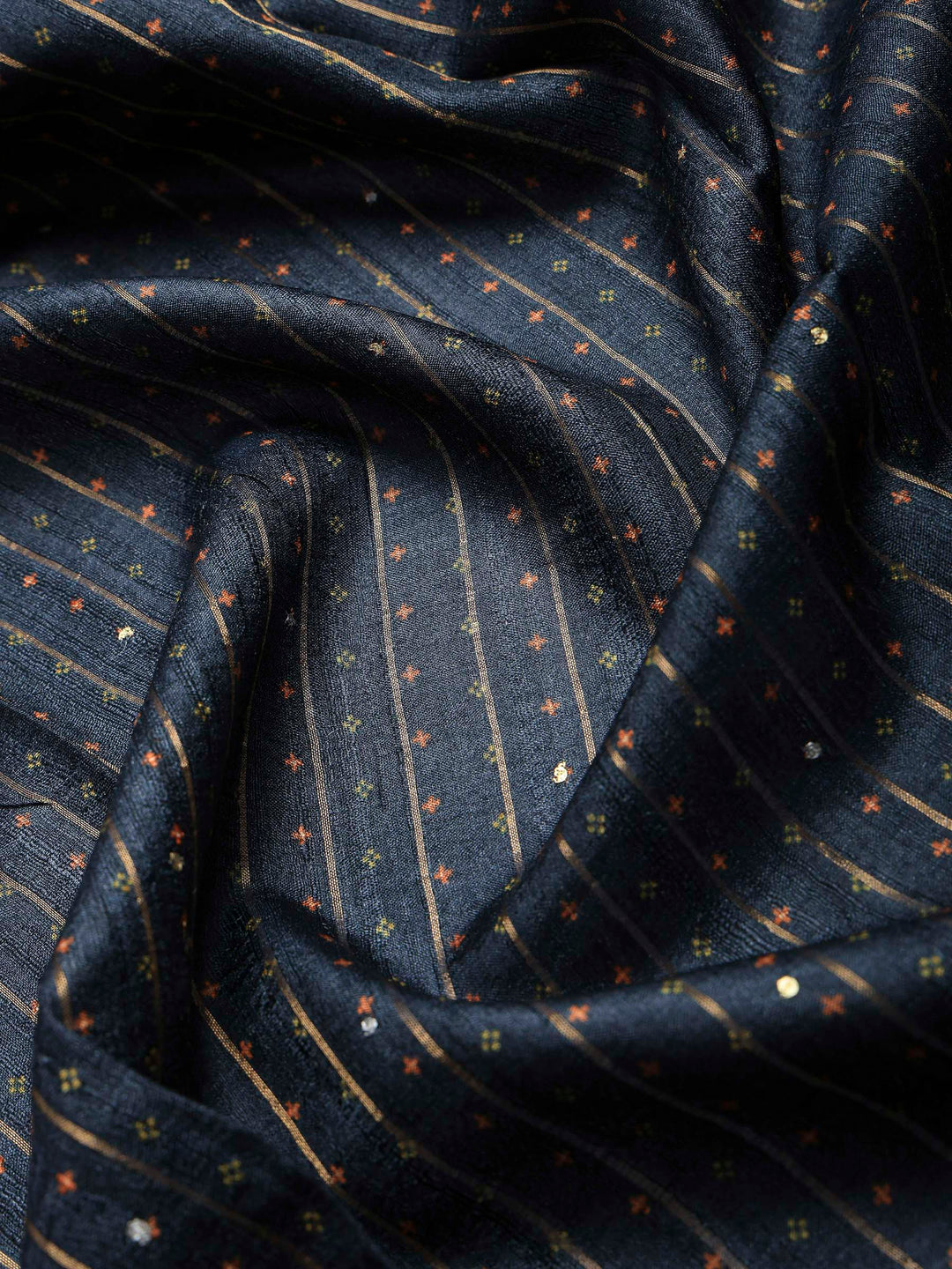 Black Tussar Printed Sarees
