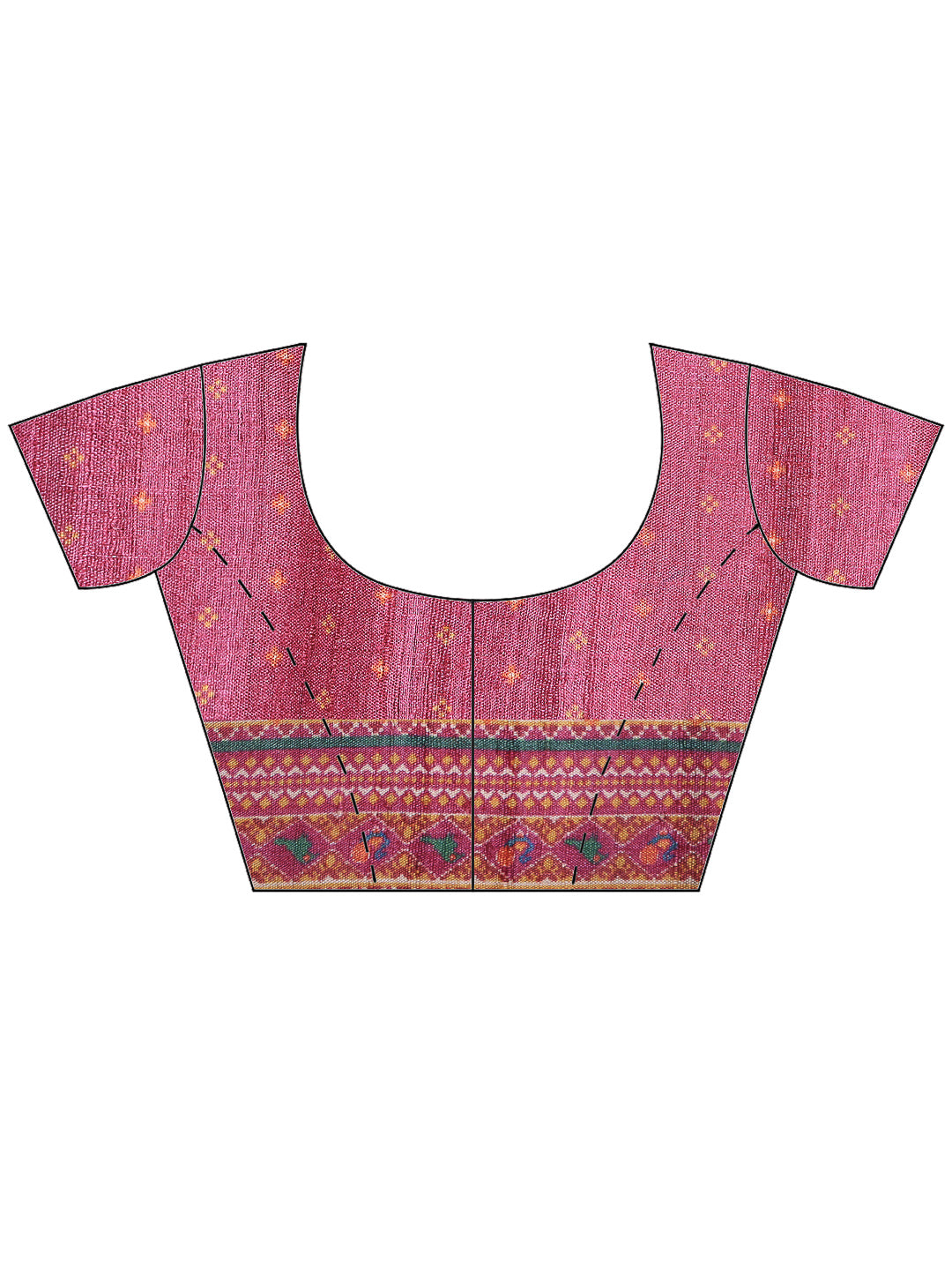 Wine Tussar Printed Sarees