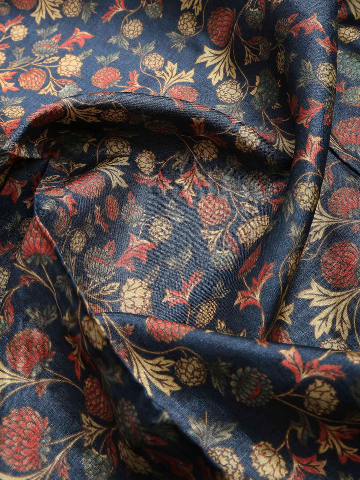 Grey Tussar Printed Sarees