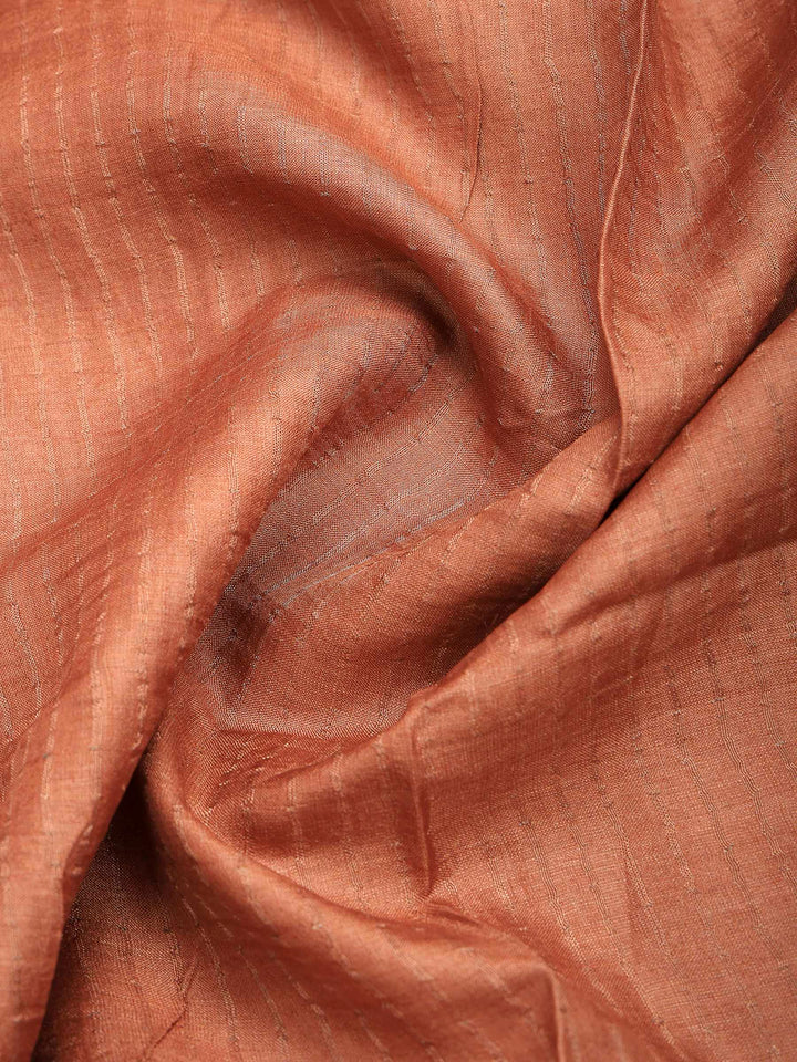 Mustard Tussar Printed Sarees