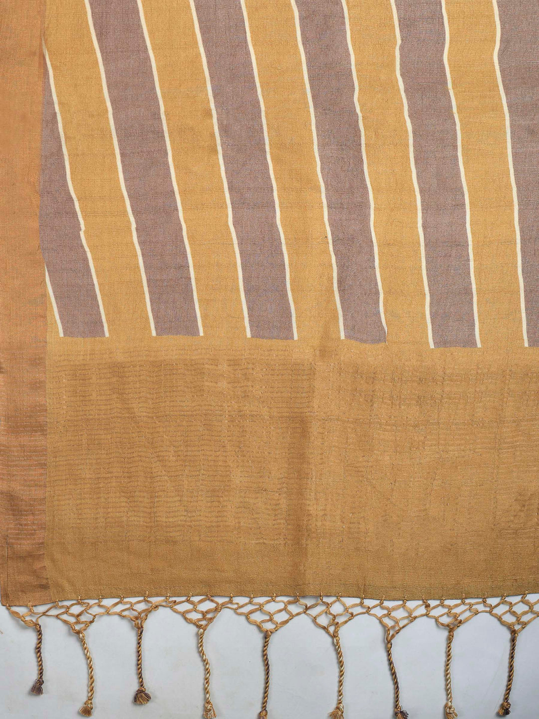 Purple Tussar Printed Sarees