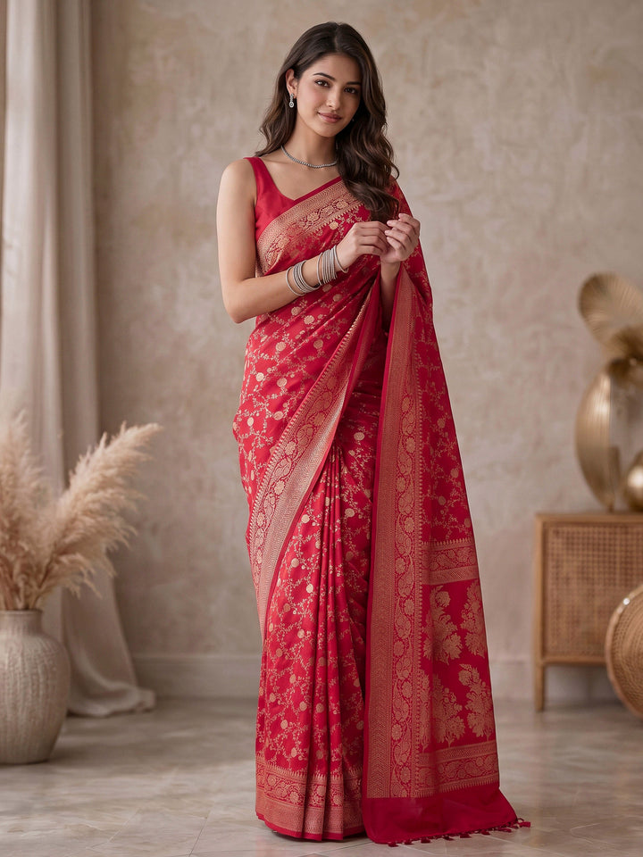 Rani Banarasi Woven Saree