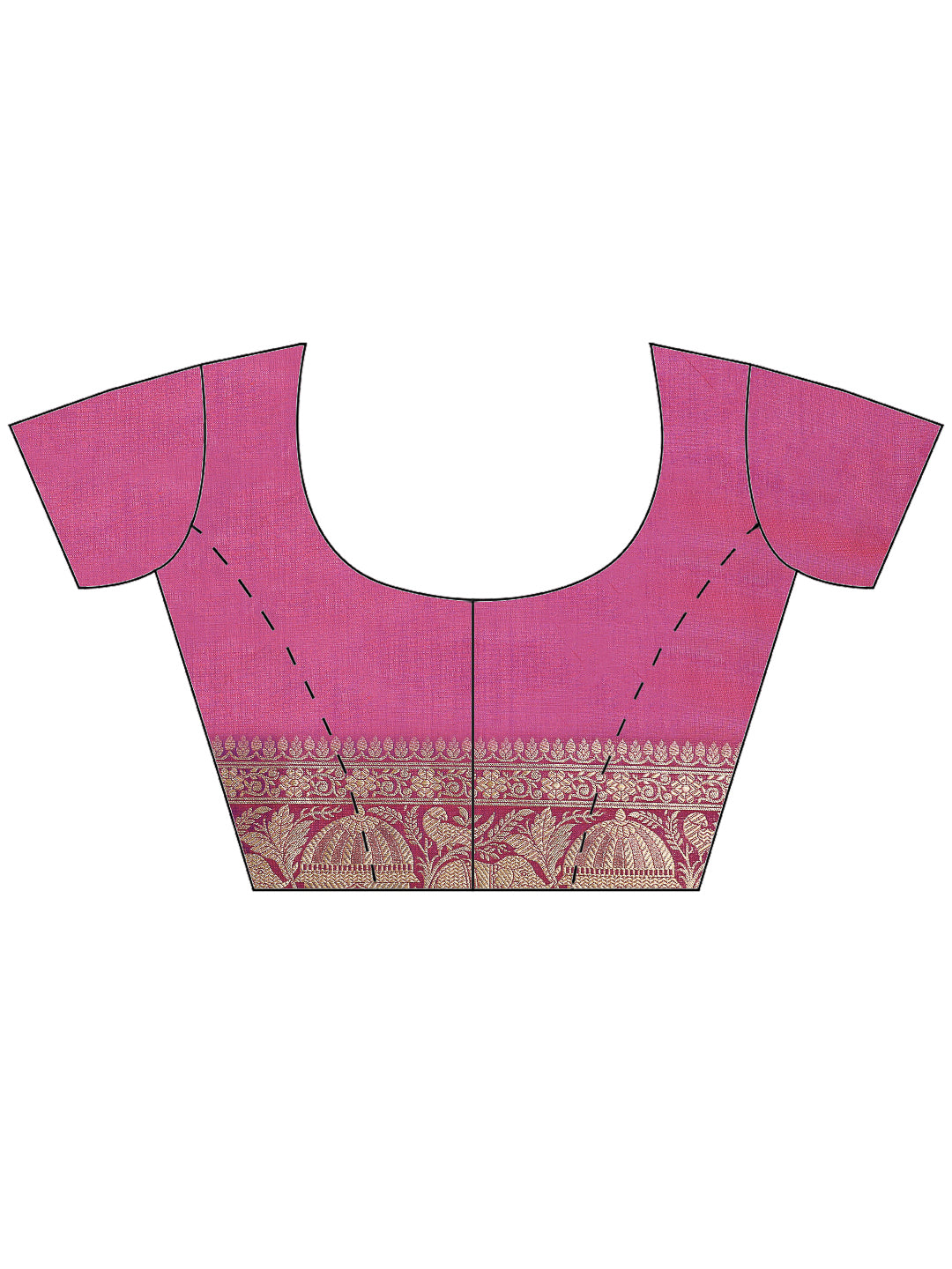 Purple Banarasi Woven Saree