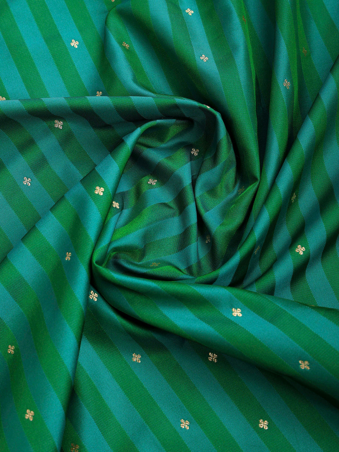 Rama Green Banarasi Woven Saree
