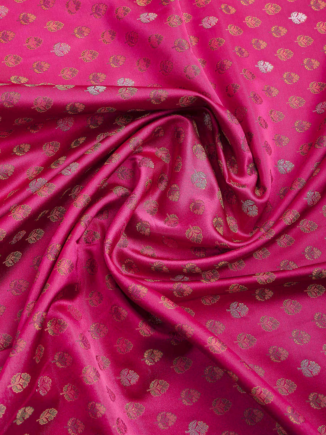 Magenta Banarasi Woven Saree