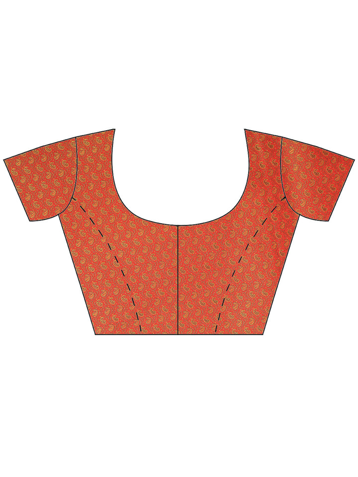 Red Banarasi Woven Saree