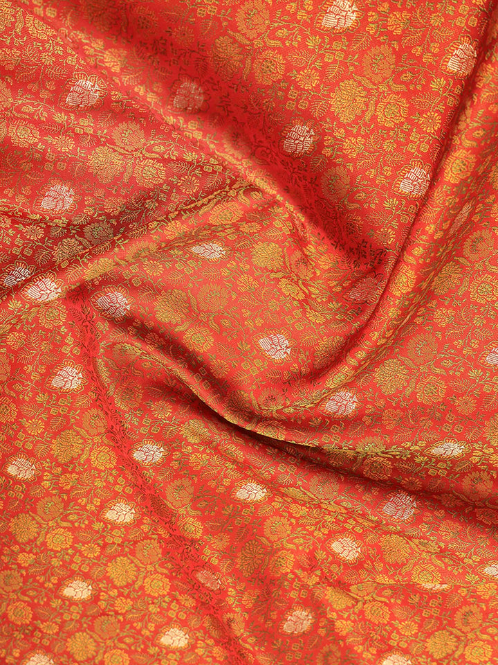 Red Banarasi Woven Saree