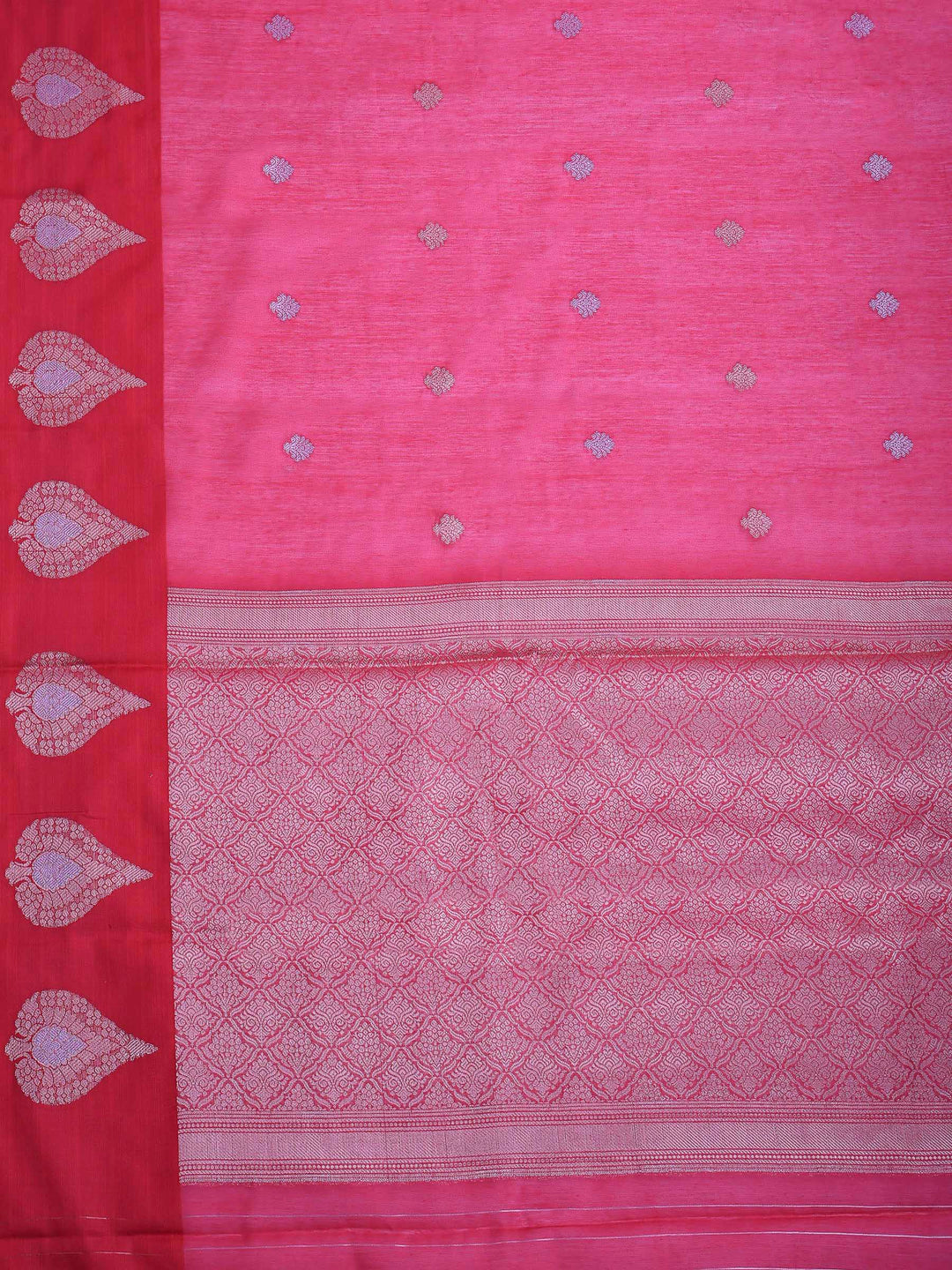 Rani Cotton Blend Woven Saree