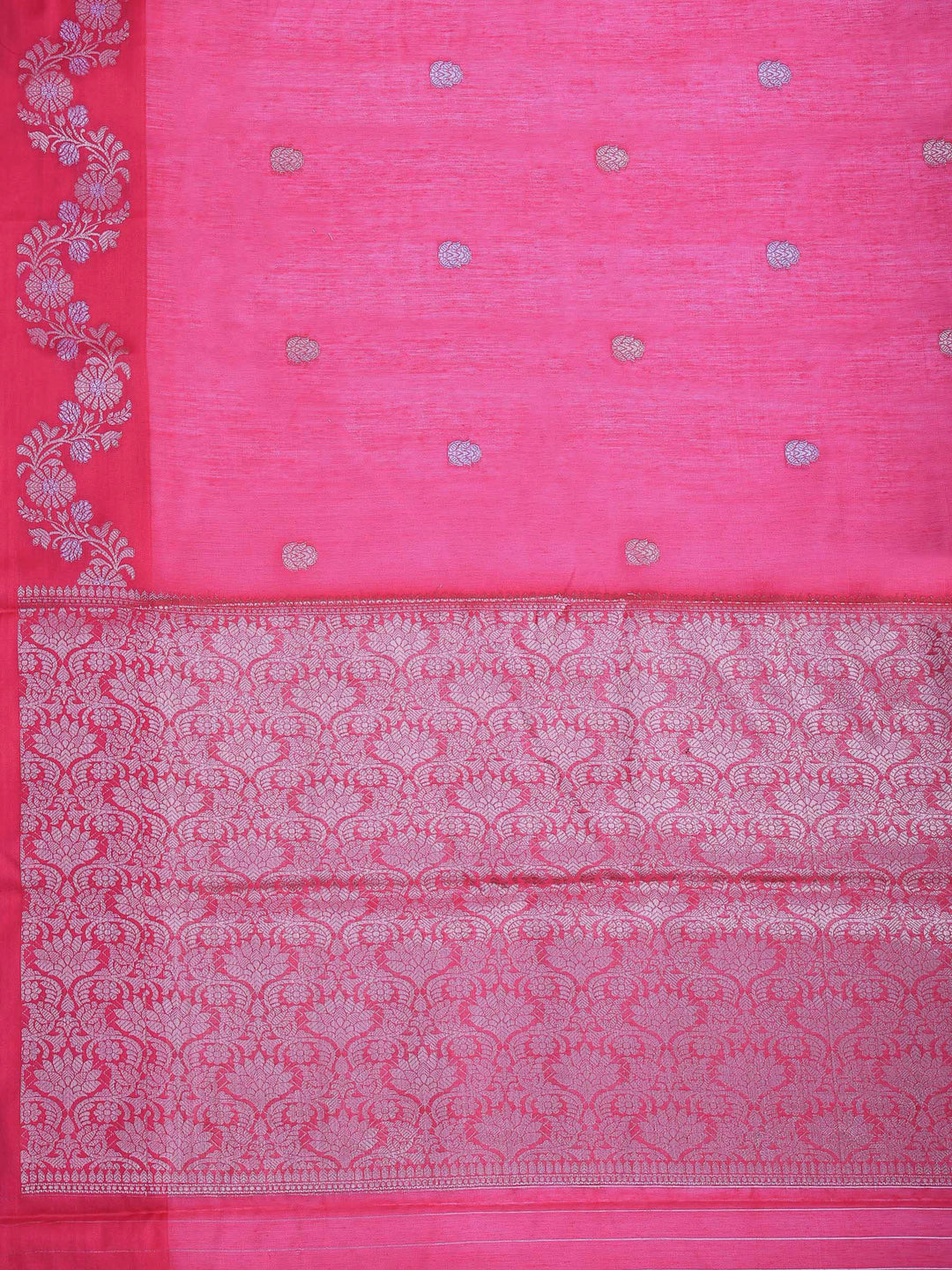Rani Cotton Blend Woven Saree