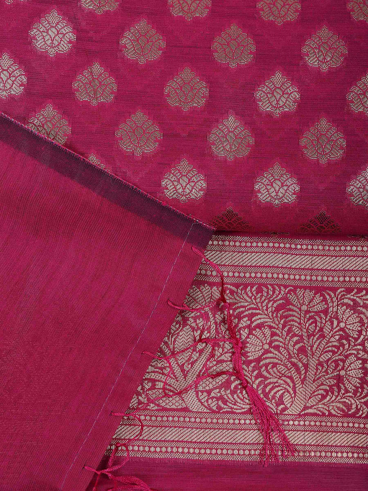 Rani Chanderi Woven Design Unstitched Dress Material