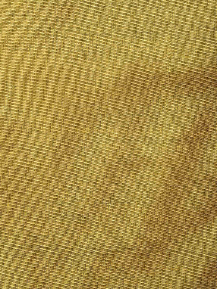 Mustard Chanderi Woven Design Unstitched Dress Material
