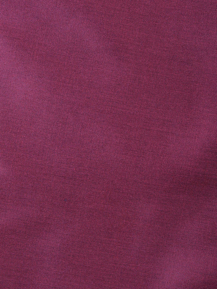 Wine Chanderi Woven Banarasi Unstitched Dress Material
