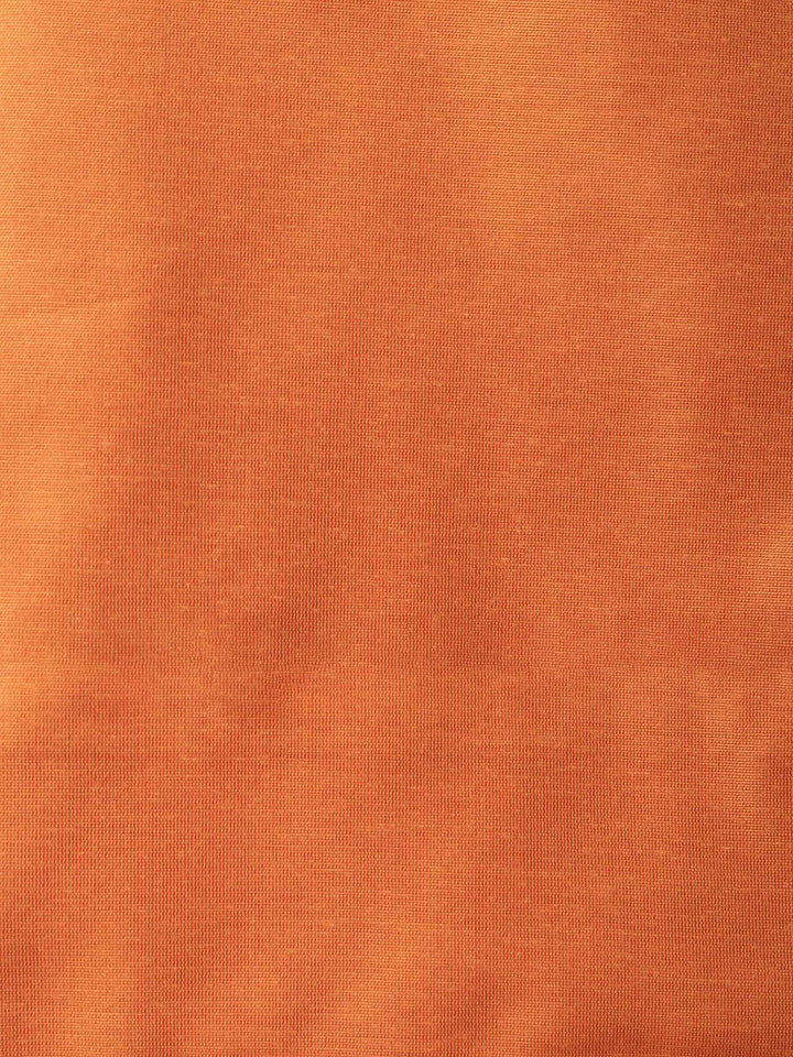 Orange Chanderi Woven Banarasi Unstitched Dress Material