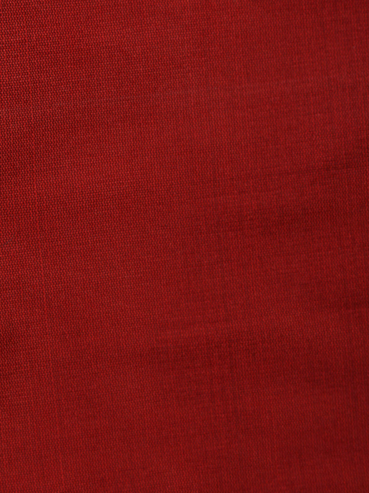 Maroon Chanderi Woven Design Unstitched Dress Material