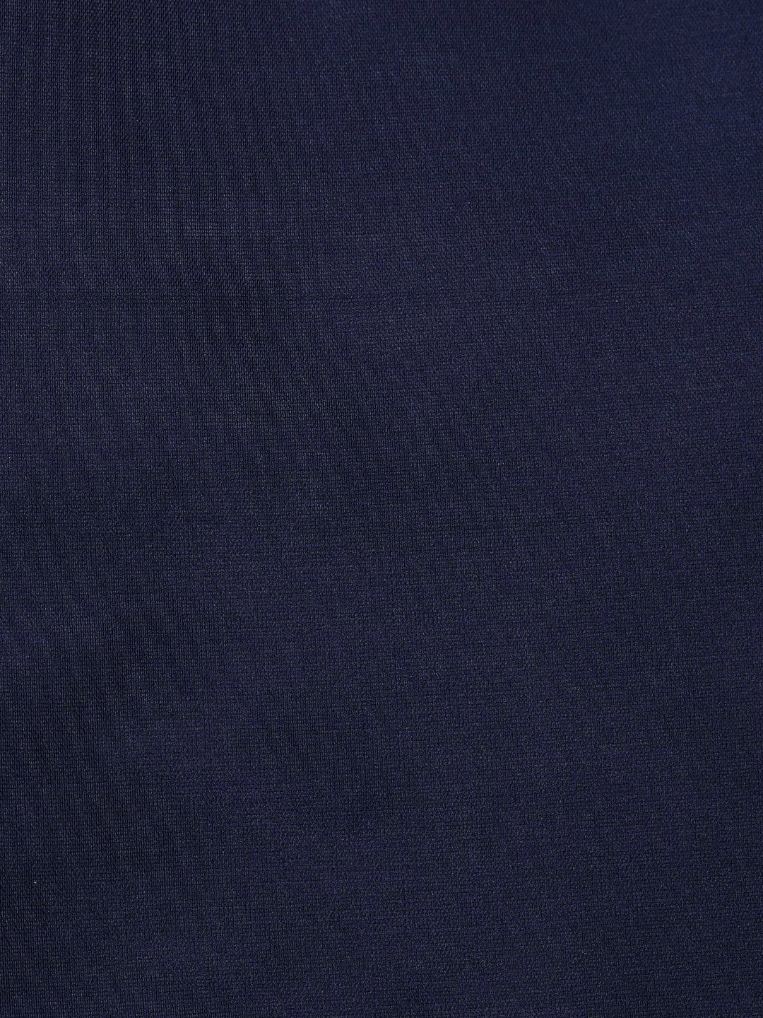 Navy Blue Chanderi Woven Design Unstitched Dress Material