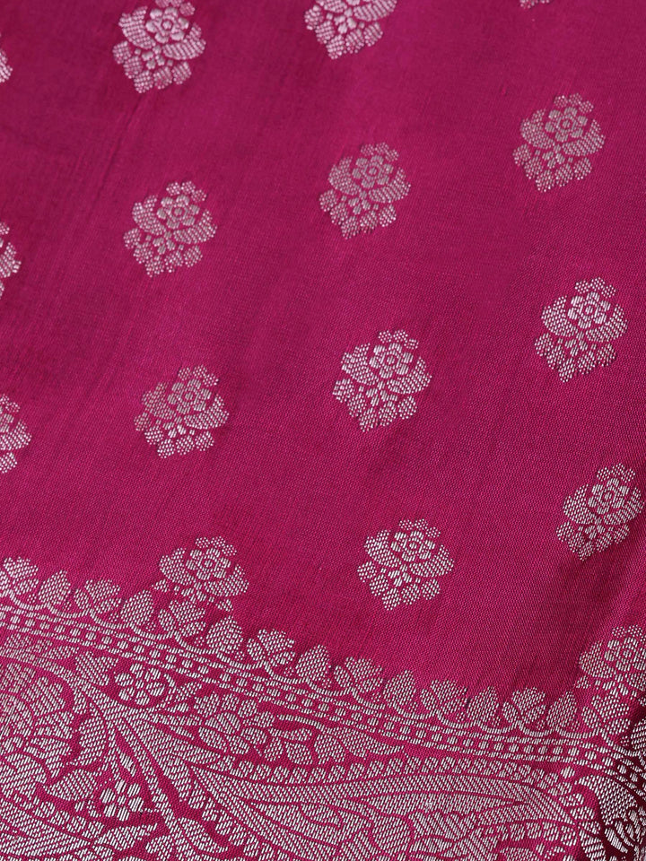 Rani Chanderi Woven Design Unstitched Dress Material