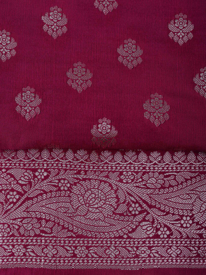 Rani Chanderi Woven Design Unstitched Dress Material