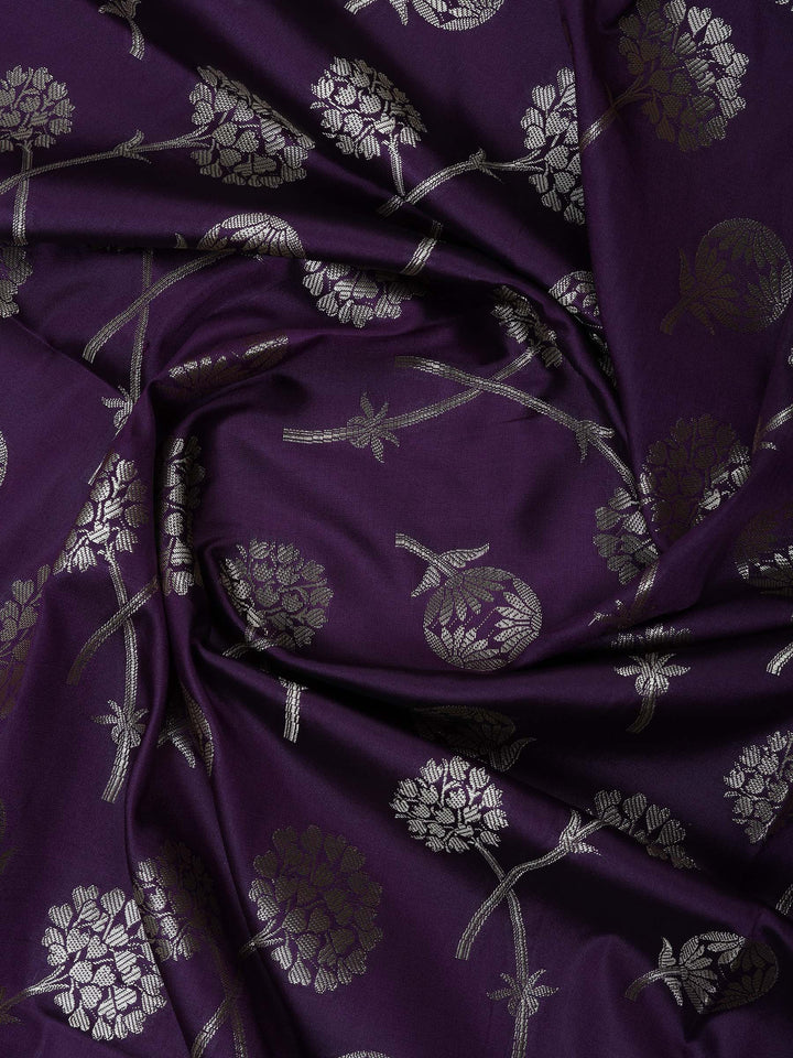 Onion Pink Chanderi Woven Design Unstitched Dress Material