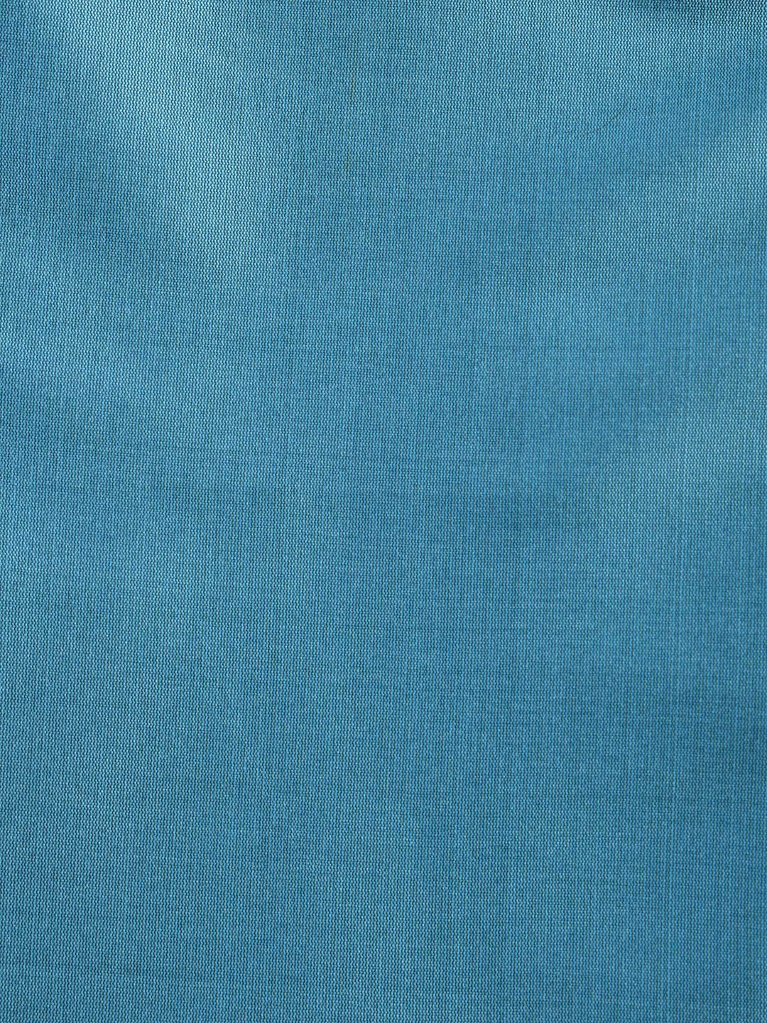 Blue-Lt Chanderi Woven Design Unstitched Dress Material