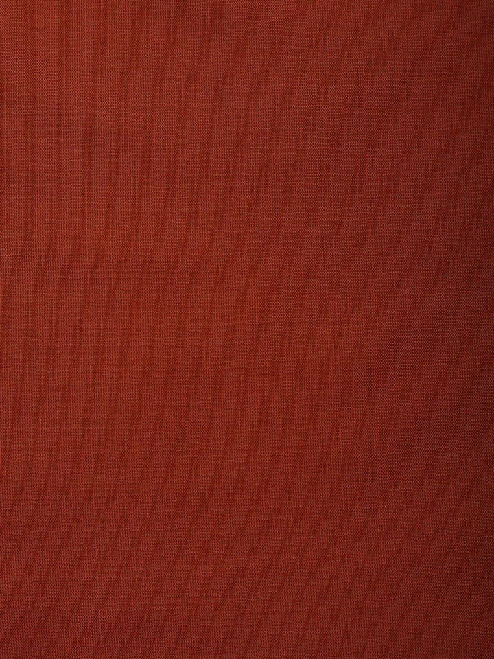 Rust Chanderi Woven Design Unstitched Dress Material
