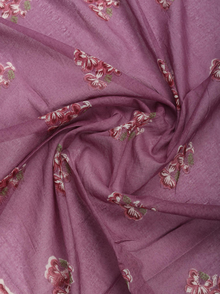 Levender Embroidered Cotton Blend Kurta With Pant &amp; Dupatta
