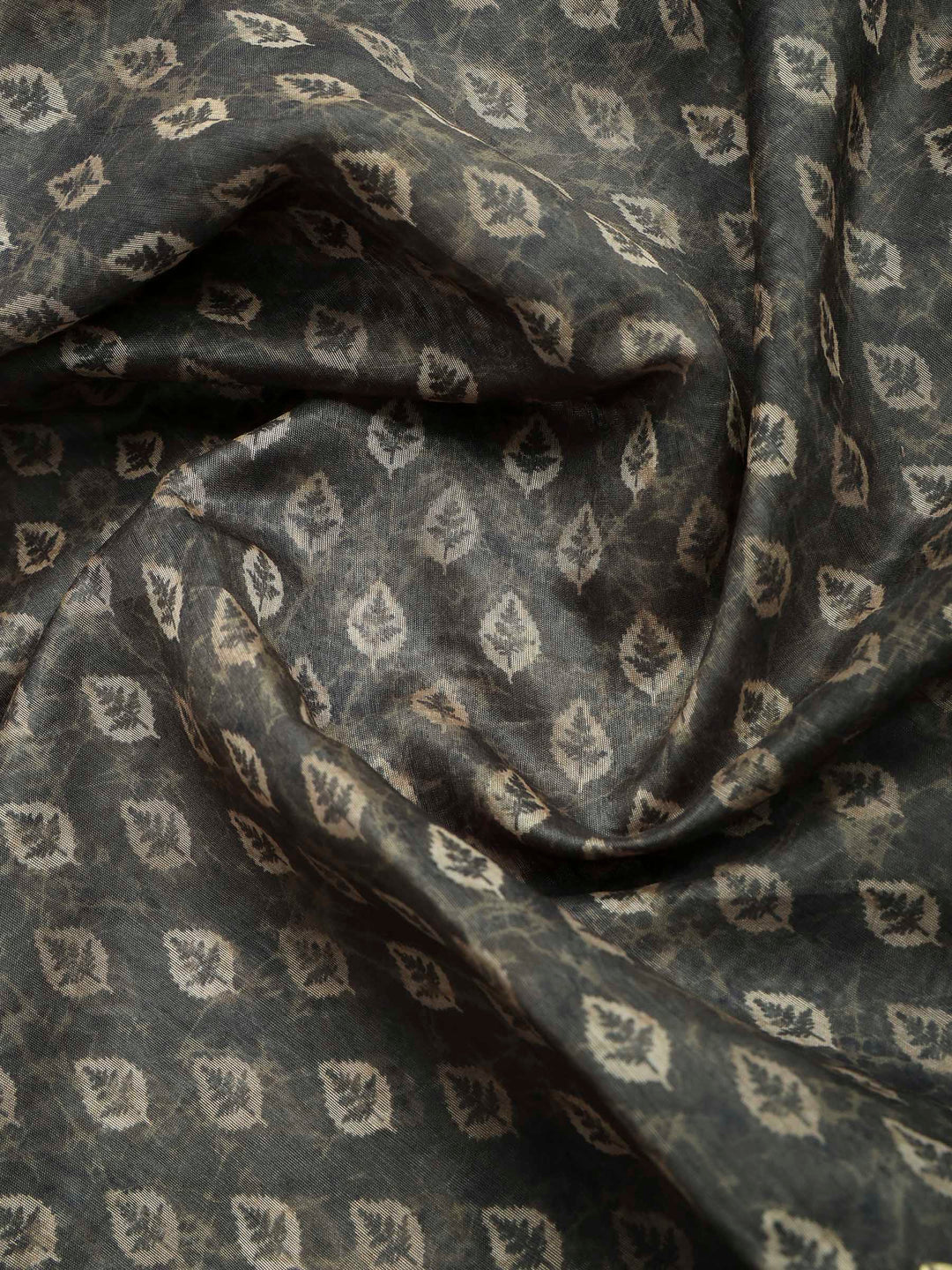 Mehndi Cotton Blend Printed Saree