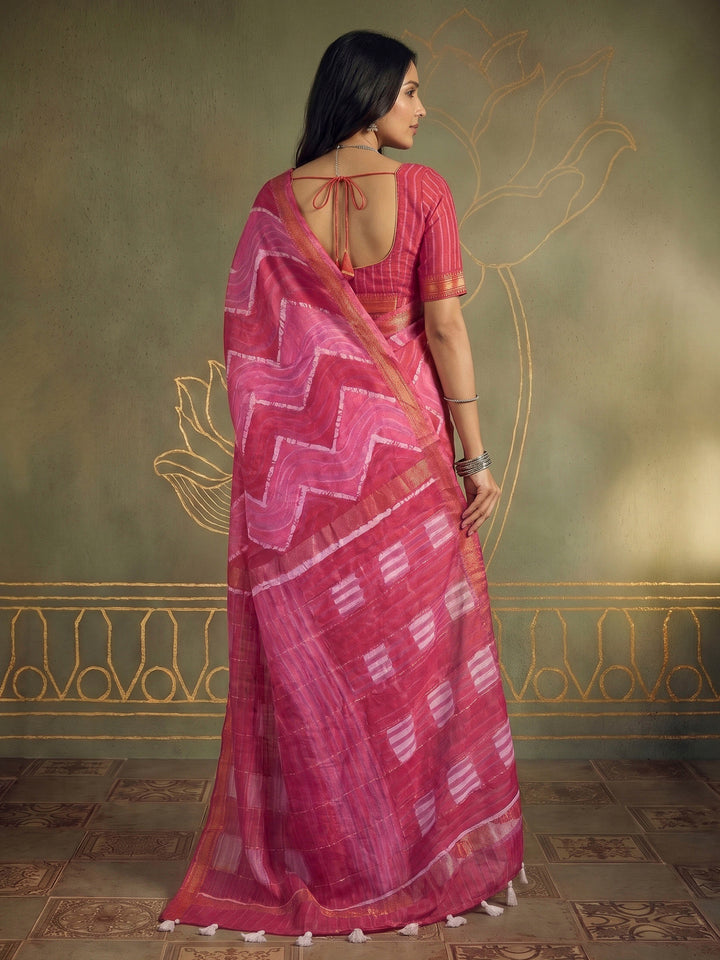 Rani Cotton Blend Printed Saree