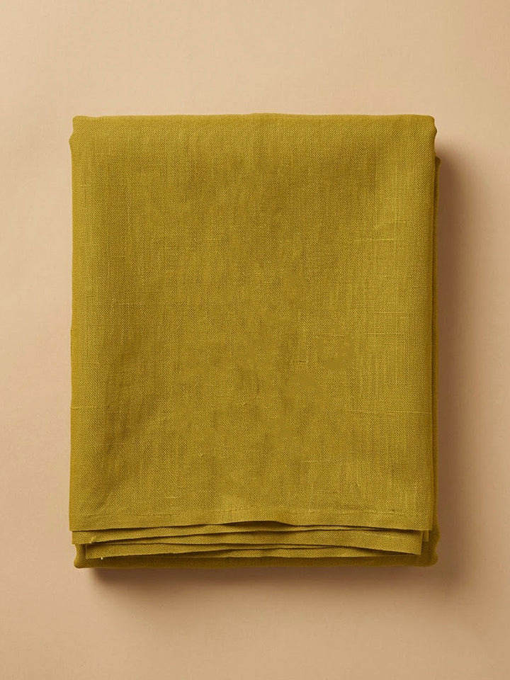 Mustard Tussar Embroidered Unstitched Dress Material