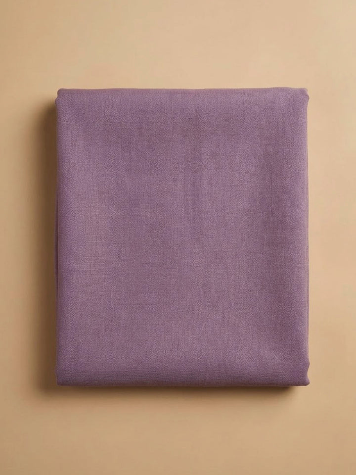 Lavender Organza Embroidered Unstitched Dress Material