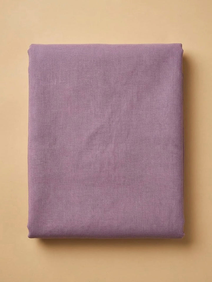 Lavender Chanderi Embroidered Unstitched Dress Material